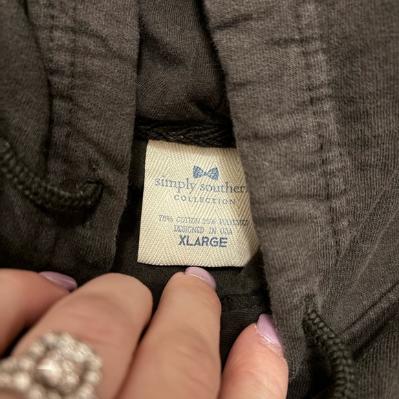 Simply Southern Charcoal Hoodie for Men - Picture 3 of 3